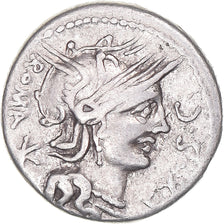 Moeda, Sergia, Denarius, 116-115 BC, Rome, AU(50-53), Prata, Crawford:286/1