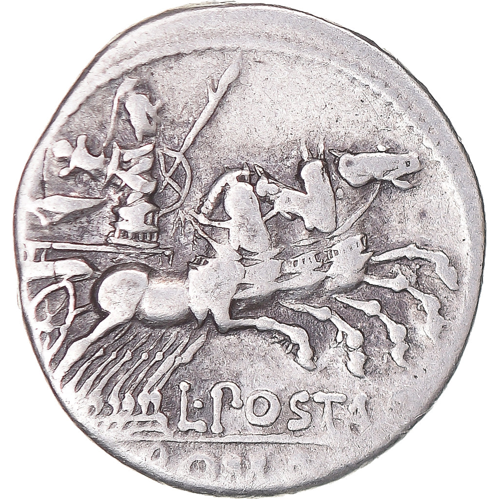 Coin, Postumia, Denarius, 131 BC, Rome, AU(50-53), Silver, Crawford:252/1