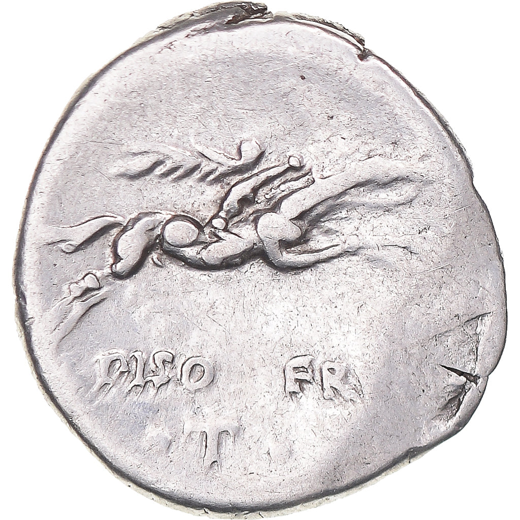 Coin, Calpurnia, Denarius, 90 BC, Rome, VF(20-25), Silver, Crawford:340/1