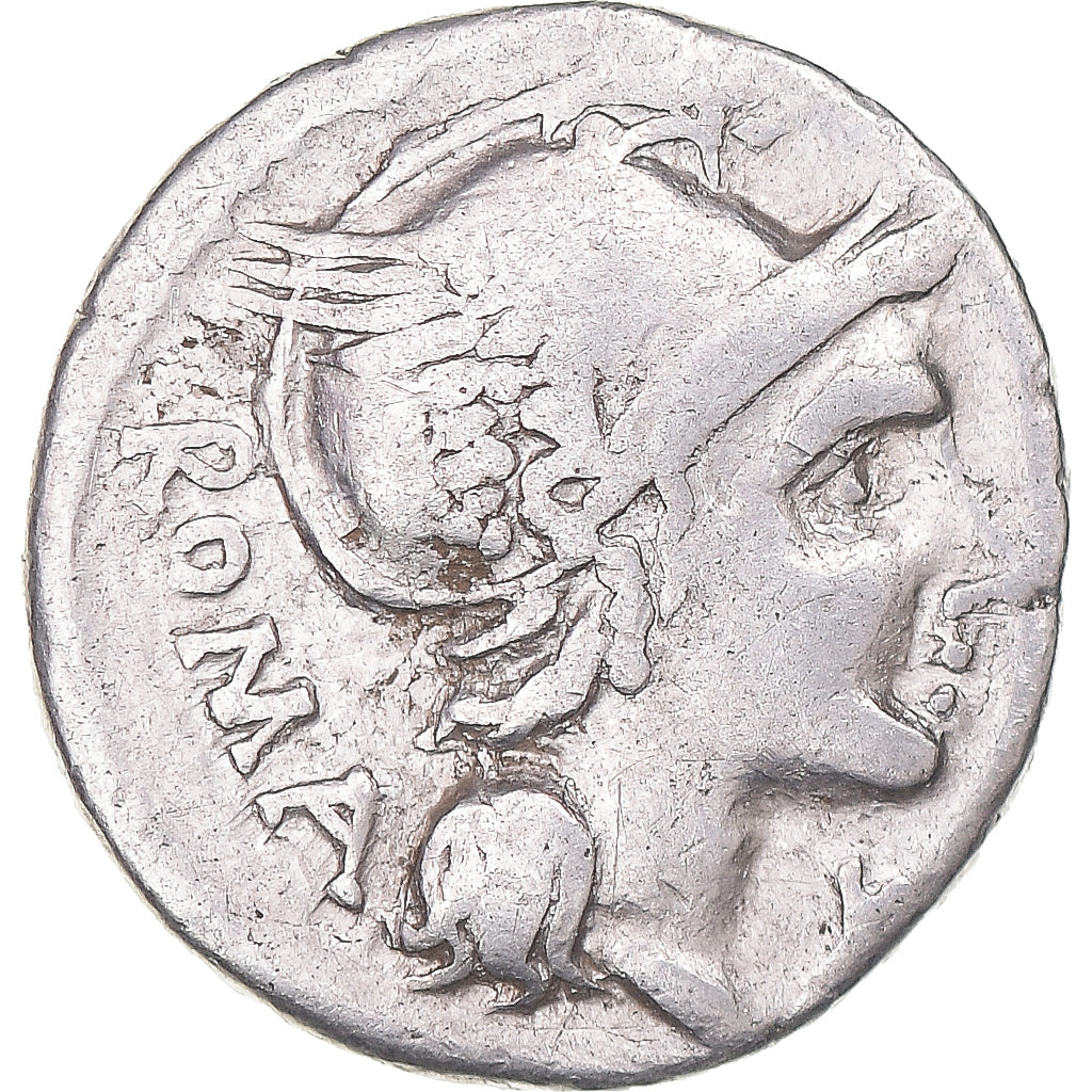 Moeda, Flaminia, Denarius, 109-108 BC, Rome, VF(30-35), Prata, Crawford:302/1