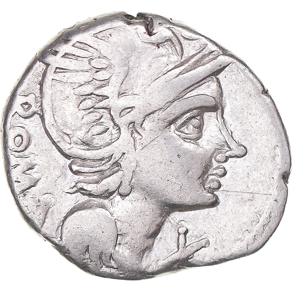 Coin, Flaminia, Denarius, 109-108 BC, Rome, VF(30-35), Silver, Crawford:302/1