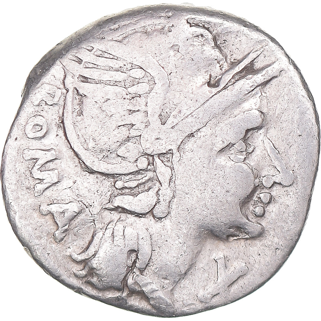 Moneda, Flaminia, Denarius, 109-108 BC, Rome, MBC, Plata, Crawford:302/1