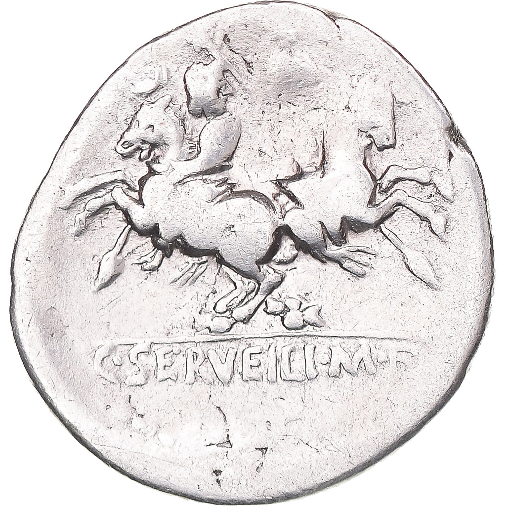 Moneta, Servilia, Denarius, 136 BC, Rome, MB, Argento, Crawford:239/1