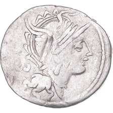 Coin, Servilia, Denarius, 100 BC, Rome, VF(30-35), Silver, Crawford:327/1