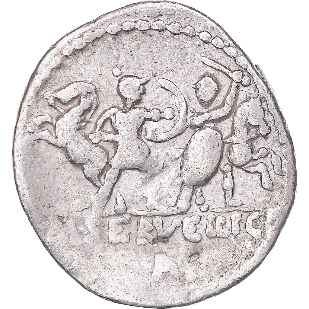 Coin, Servilia, Denarius, 100 BC, Rome, VF(30-35), Silver, Crawford:327/1