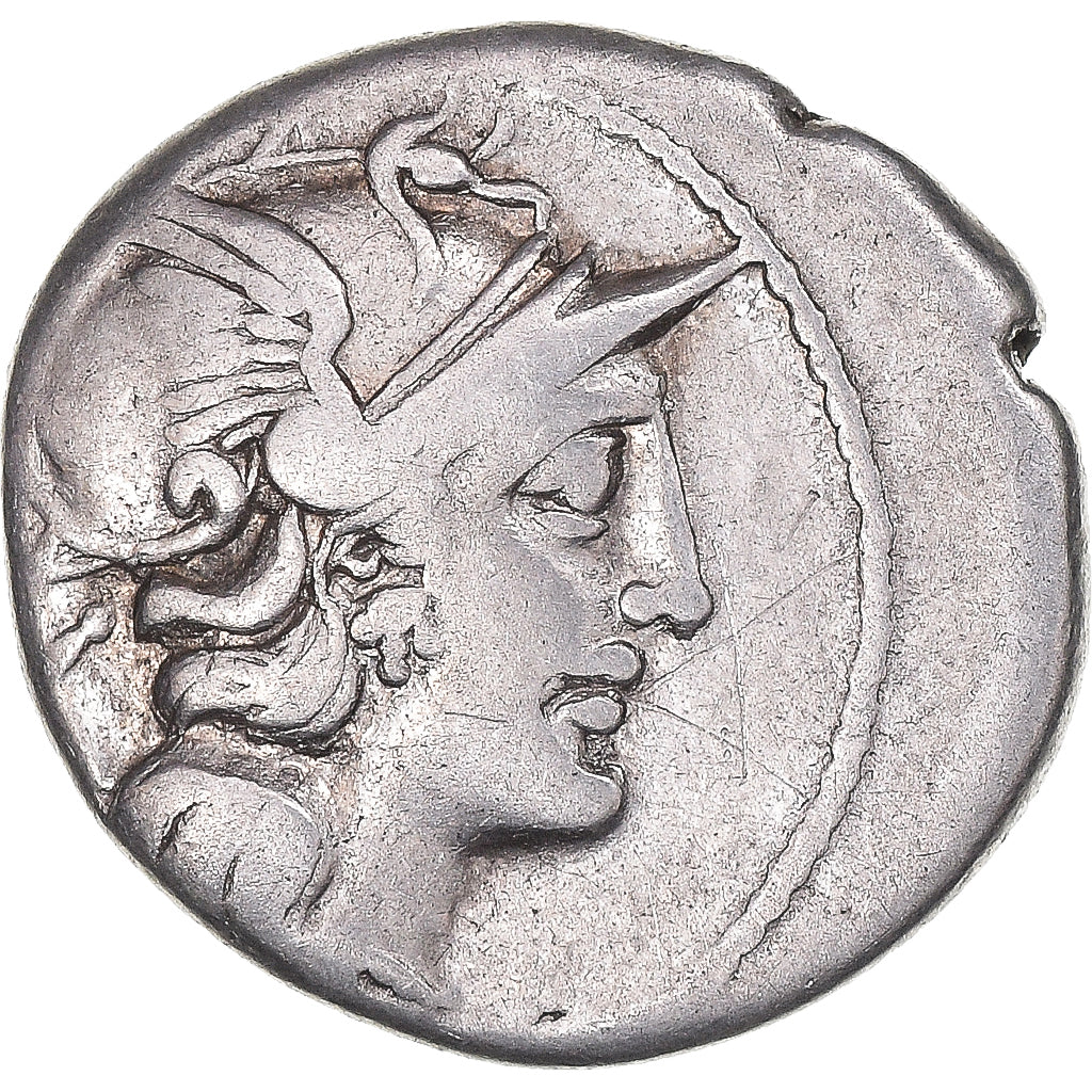 Coin, Scribonia, Denarius, 154 BC, Rome, EF(40-45), Silver, Crawford:201/1