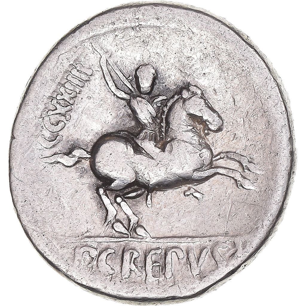 Moneta, Crepusia, Denarius, 82 BC, Rome, MB+, Argento, Crawford:361/1