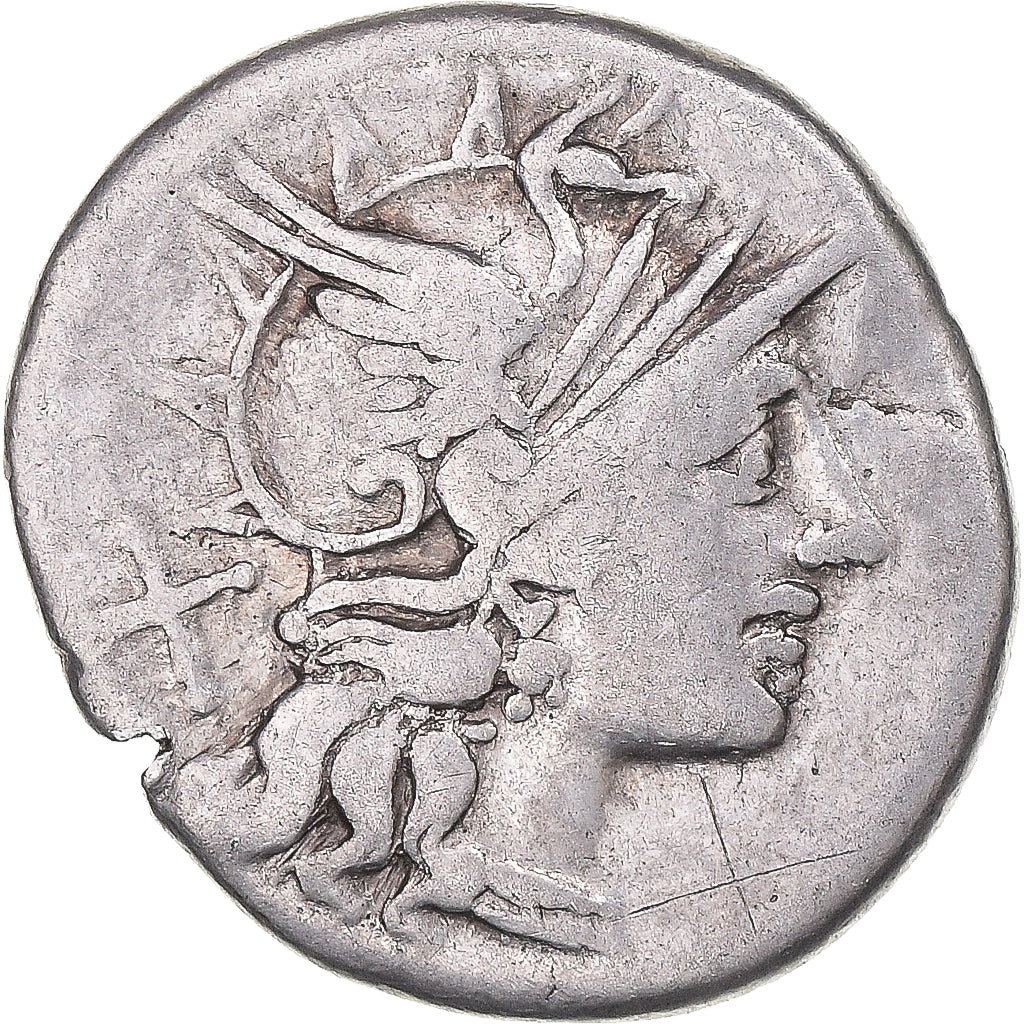 Coin, Saufeia, Denarius, 152 BC, Rome, EF(40-45), Silver, Crawford:204/1