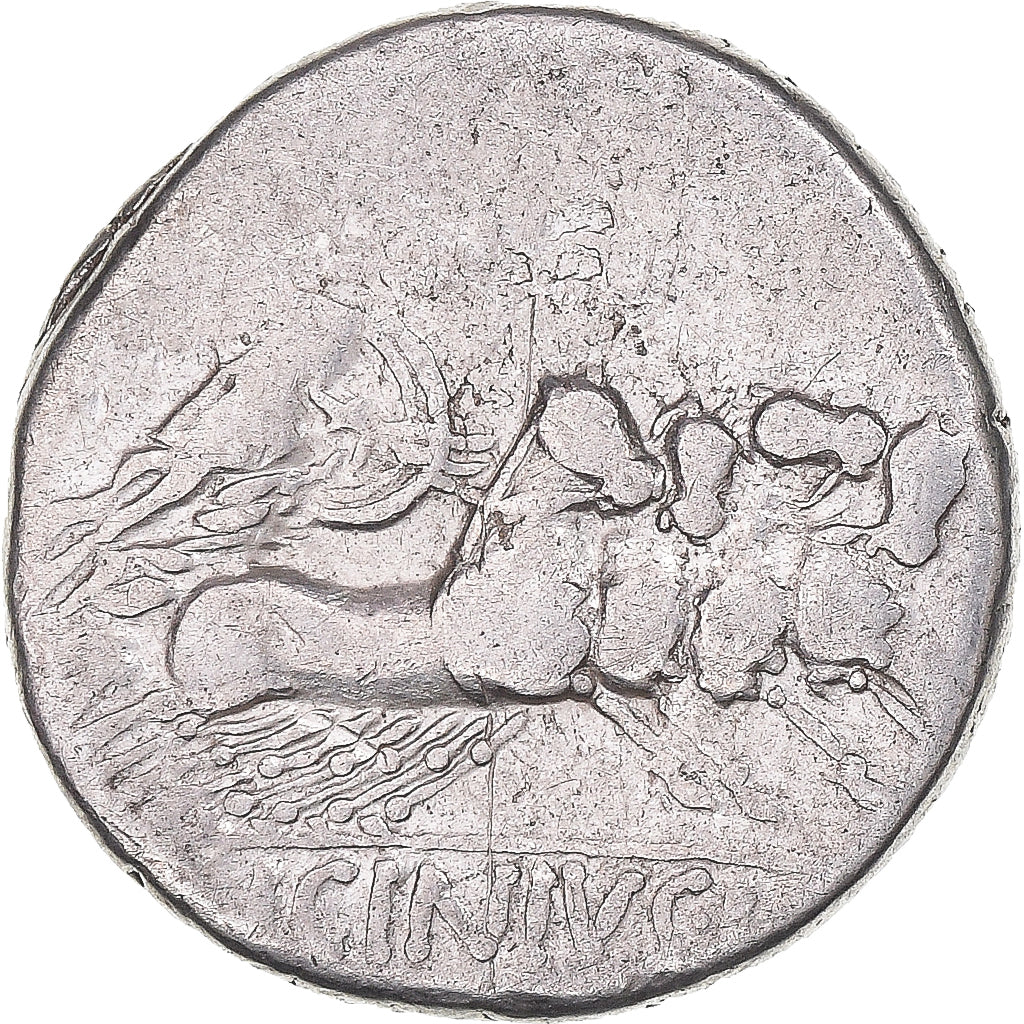 Moneda, Licinia, Denarius, 84 BC, Rome, BC+, Plata, Crawford:354/1