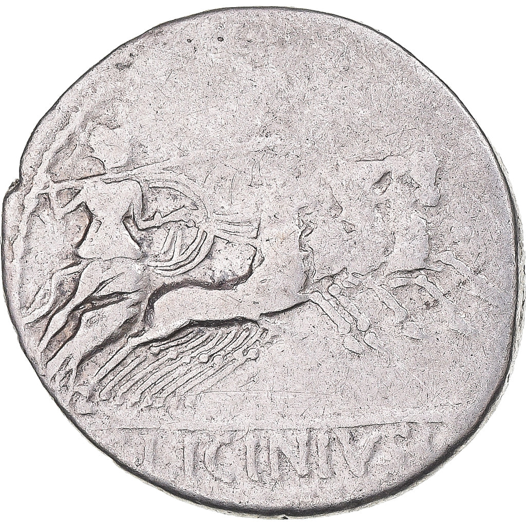 Münze, Licinia, Denarius, 84 BC, Rome, S+, Silber, Crawford:354/1