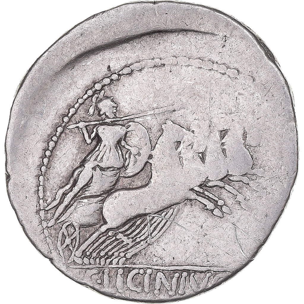 Moneda, Licinia, Denarius, 84 BC, Rome, MBC, Plata, Crawford:354/1