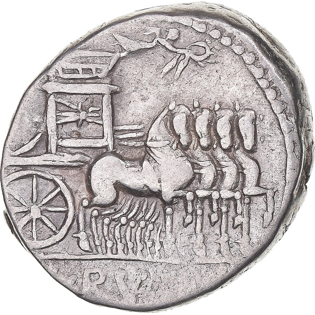 Moeda, Rubria, Denarius, 87 BC, Rome, EF(40-45), Prata, Crawford:348/1