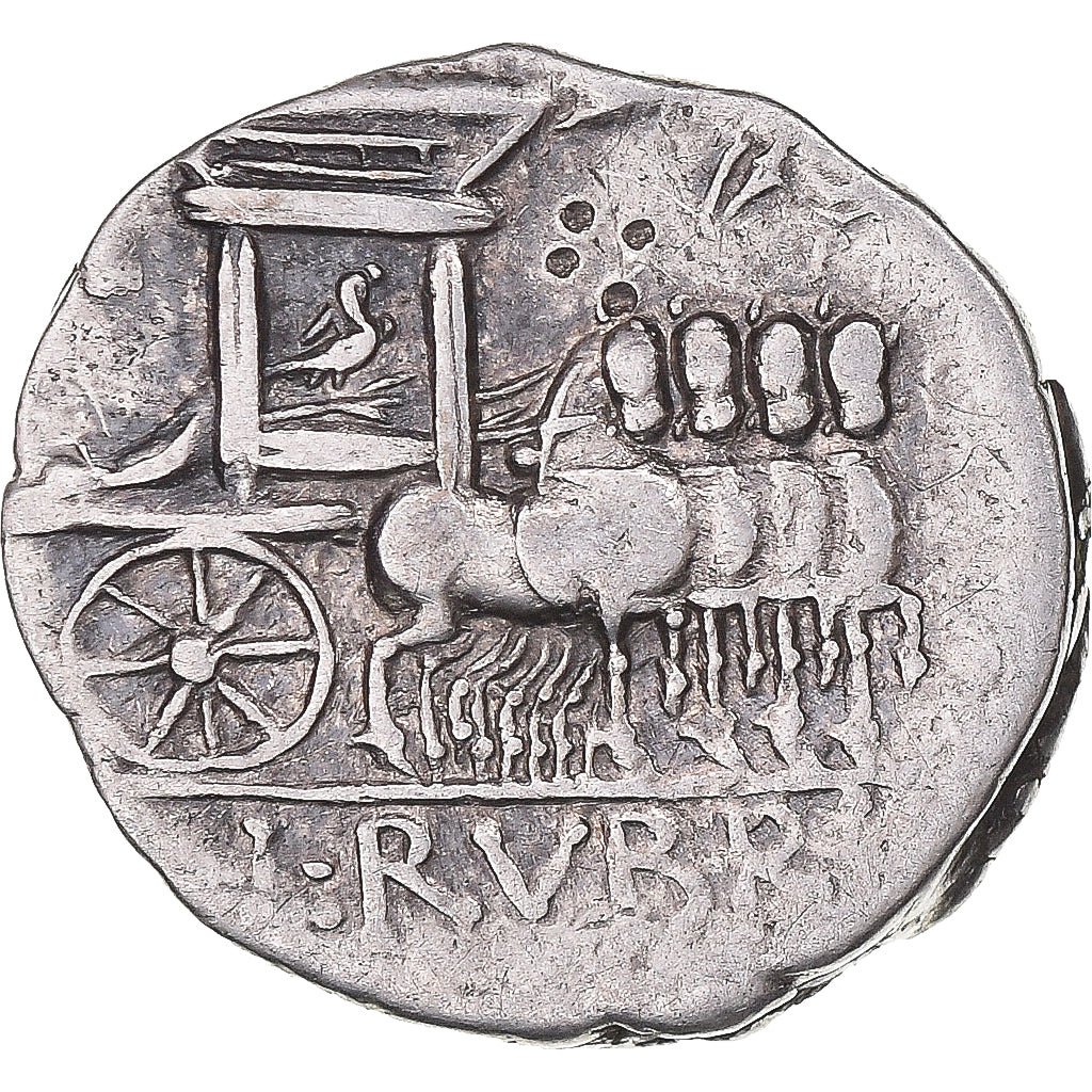 Moneta, Rubria, Denarius, 87 BC, Rome, AU(50-53), Srebro, Crawford:348/2