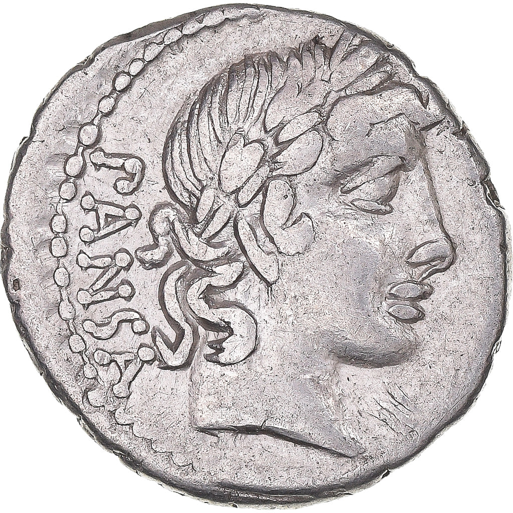 Coin, Vibia, Denarius, 90 BC, Rome, AU(55-58), Silver, Crawford:342/5