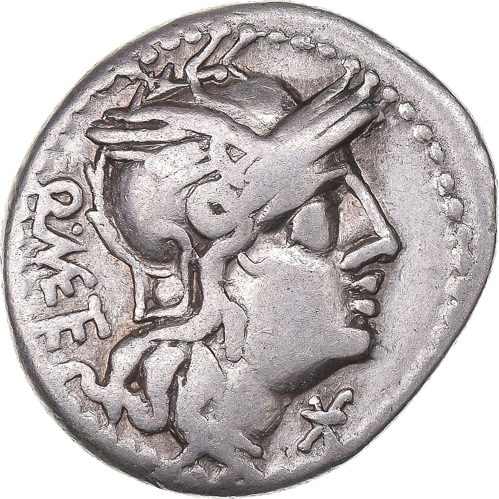 Coin, Caecilia, Denarius, 130 BC, Rome, EF(40-45), Silver, Crawford:256/1