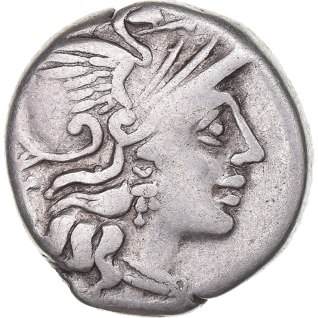Moneta, Pinaria, Denarius, 155 BC, Rome, MB, Argento, Crawford:200/1