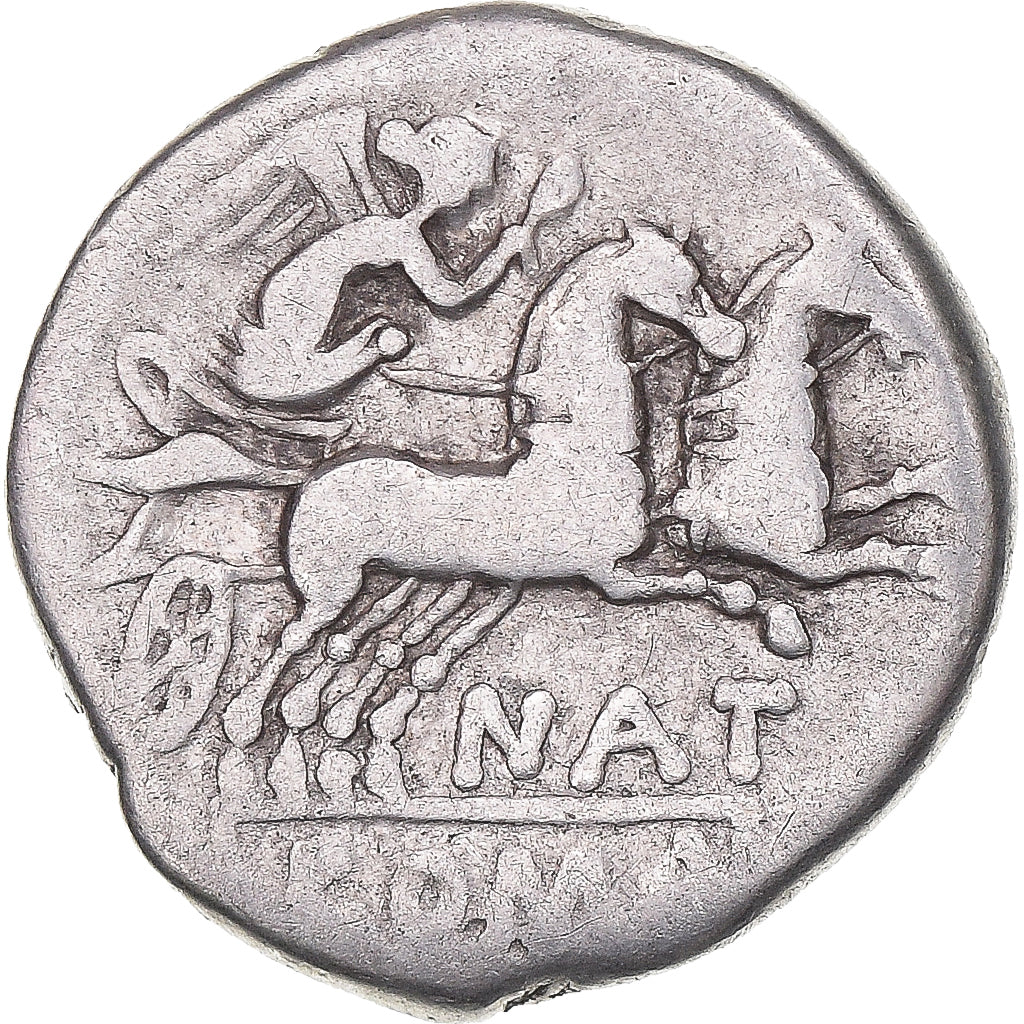Moneta, Pinaria, Denarius, 155 BC, Rome, MB, Argento, Crawford:200/1