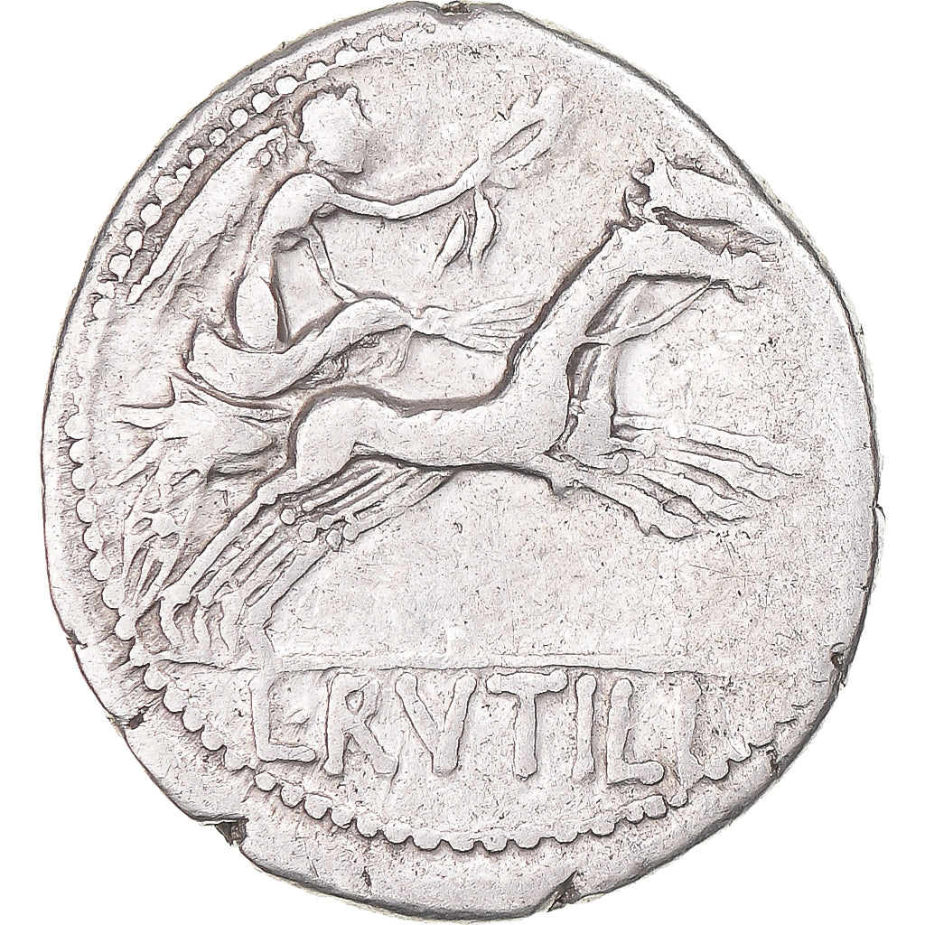 Münze, Rutilia, Denarius, 77 BC, Rome, SS, Silber, Crawford:387/1