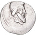 Moneda, Titia, Denarius, 90 BC, Rome, BC+, Plata, Crawford:341/1