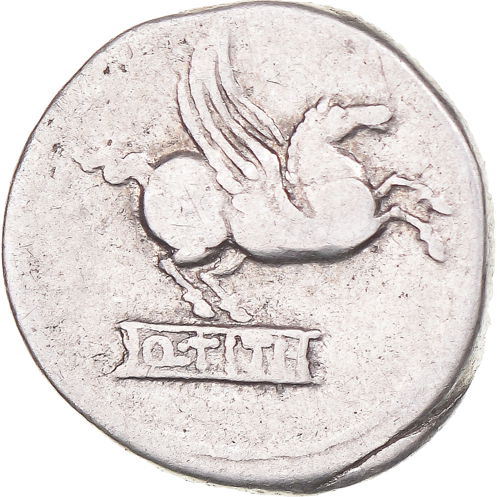 Monnaie, Titia, Denier, 90 BC, Rome, TB+, Argent, Crawford:341/1