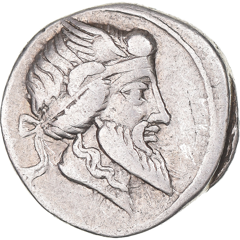 Coin, Titia, Denarius, 90 BC, Rome, EF(40-45), Silver, Crawford:341/1