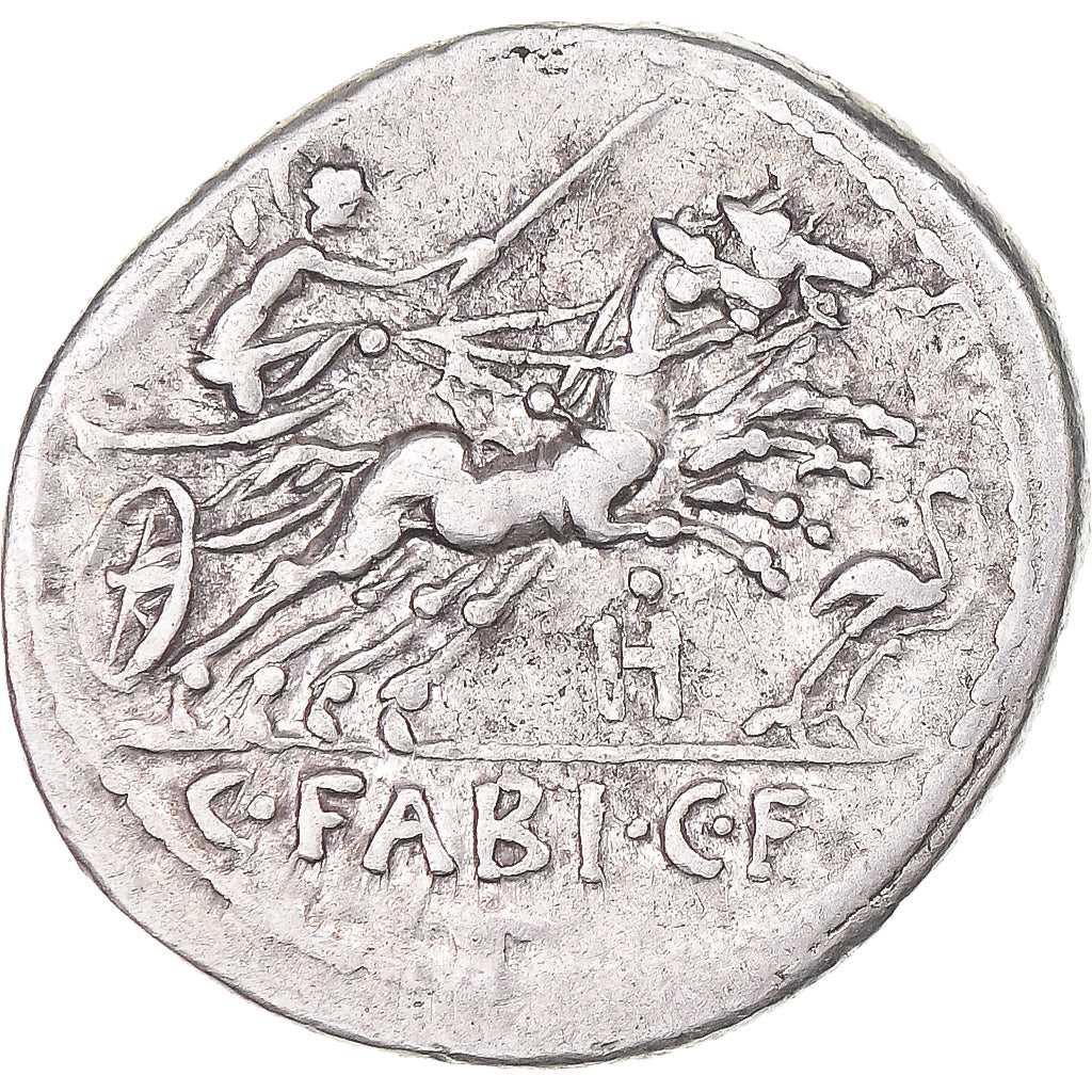 Coin, Fabia, Denarius, 102 BC, Rome, AU(50-53), Silver, Crawford:322/1b