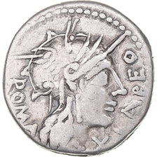 Coin, Fabia, Denarius, 124 BC, Rome, VF(30-35), Silver, Crawford:273/1