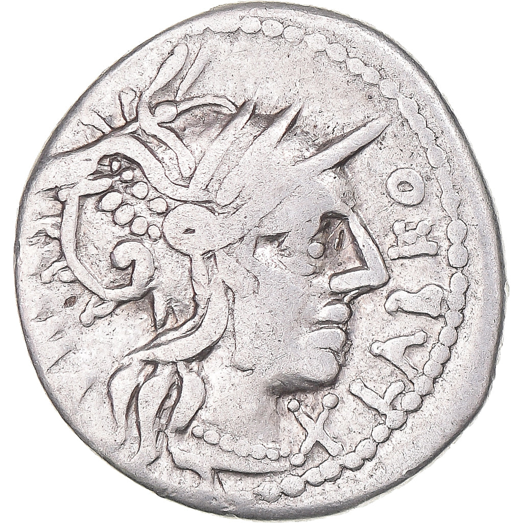 Moneta, Fabia, Denarius, 124 BC, Rome, BB, Argento, Crawford:273/1