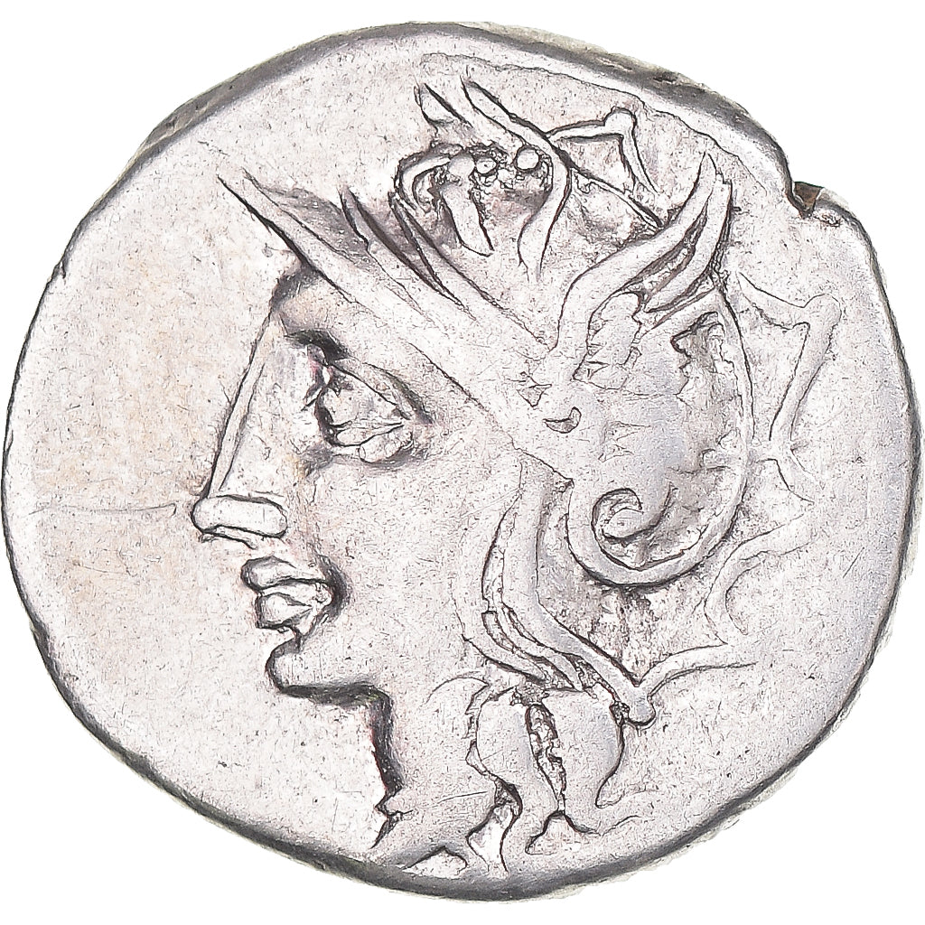 Moneda, Appuleia, Denarius, 104 BC, Rome, BC+, Plata, Crawford:317/3b