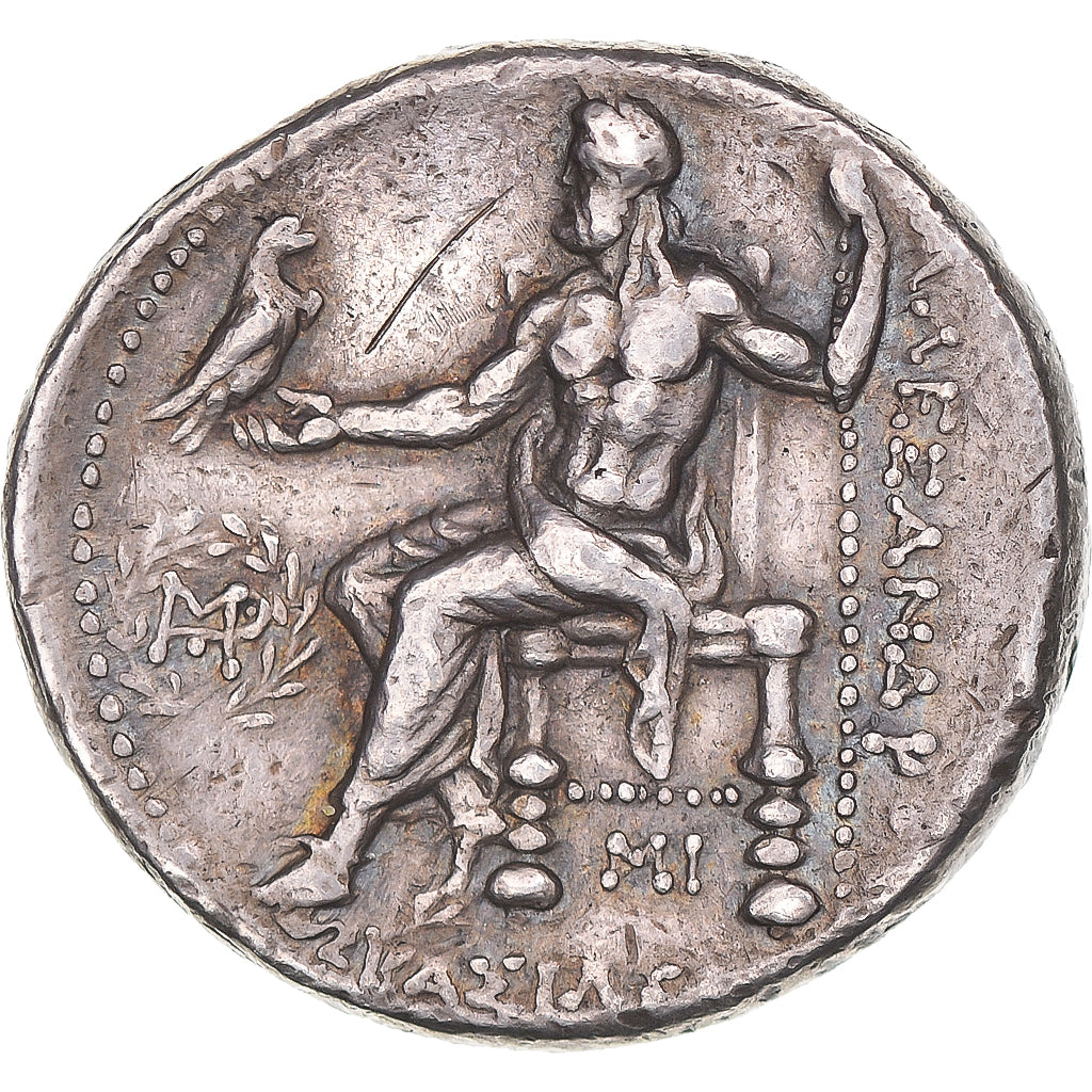 Moneta, Alexander III, Tetradrachm, 336-323 BC, Babylon, BB+, Argento