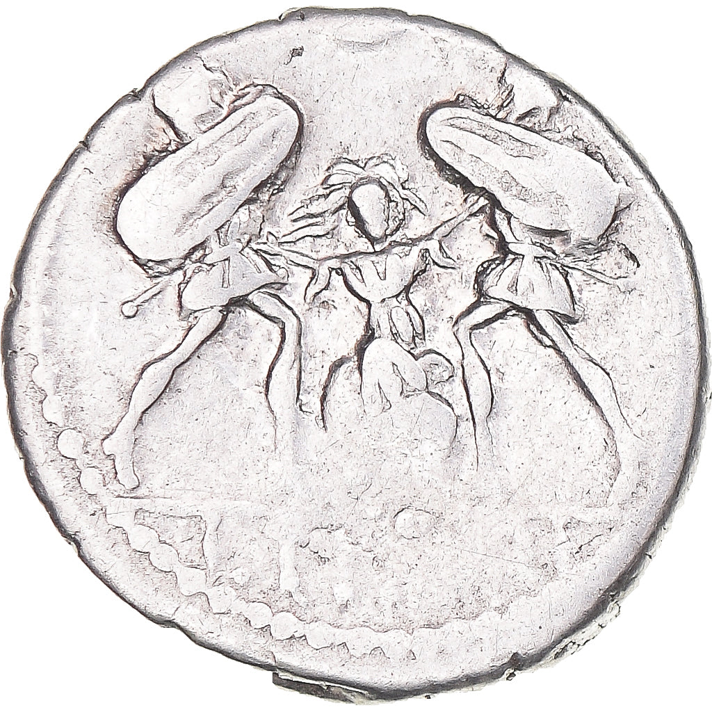 Moeda, Tituria, Denarius, 89 BC, Rome, F(12-15), Prata, Crawford:344/2b