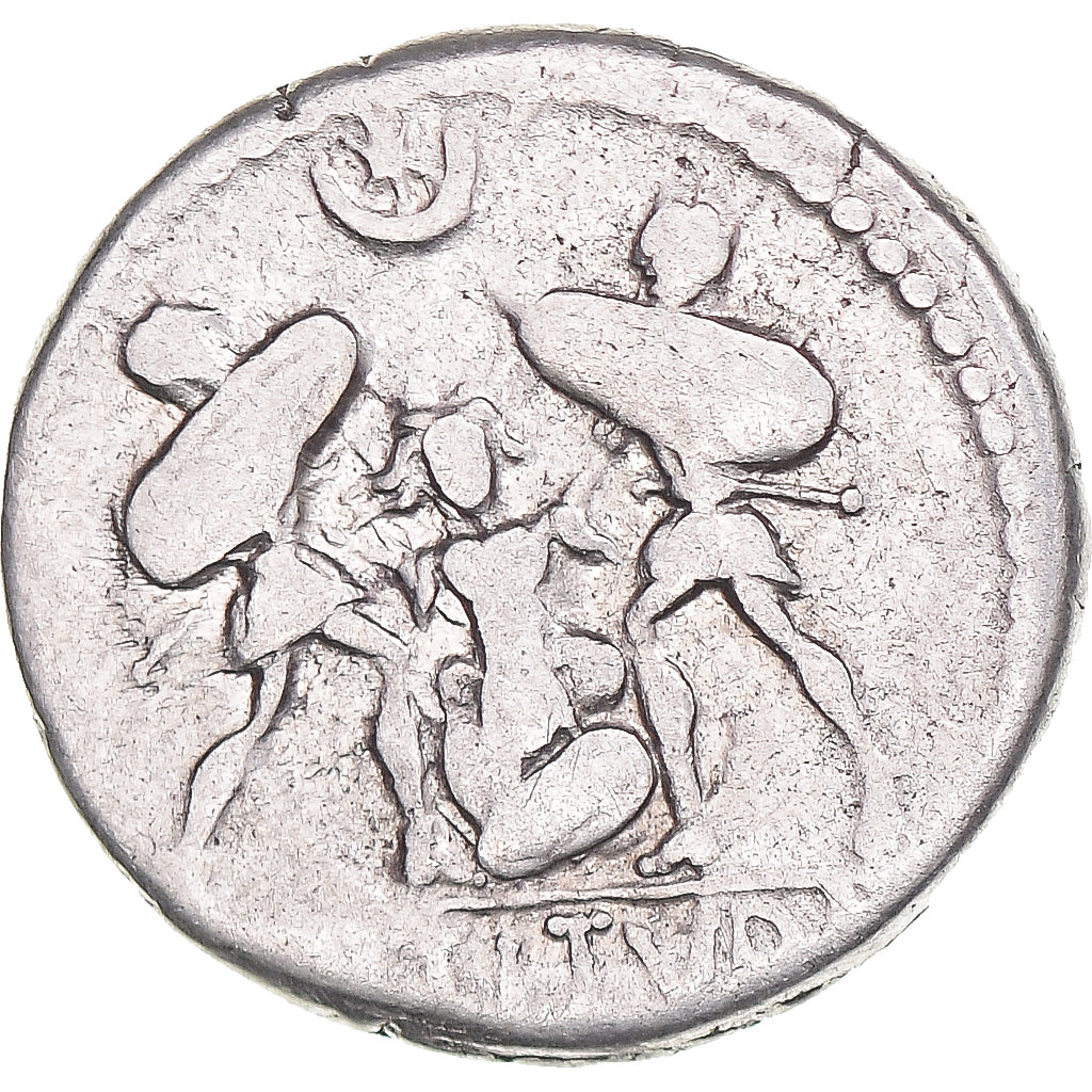 Moneda, Tituria, Denarius, 89 BC, Rome, BC+, Plata, Crawford:344/2b