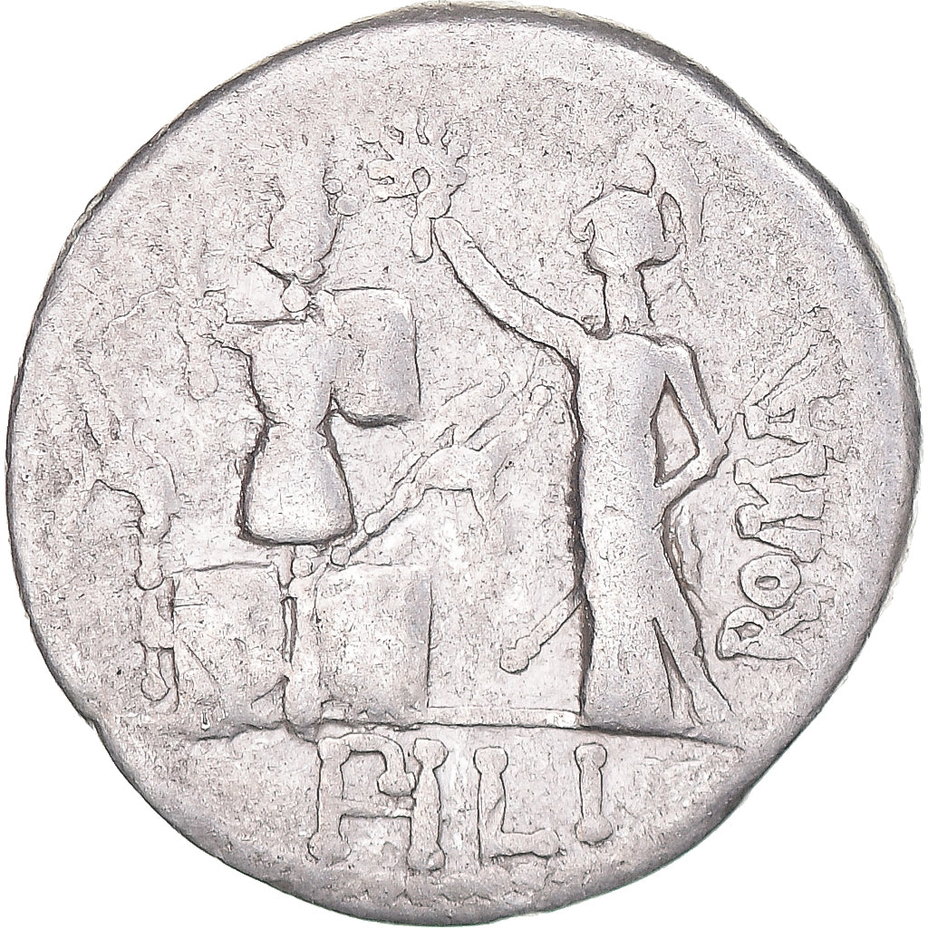 Münze, Furia, Denarius, 119 BC, Rome, SGE+, Silber, Crawford:281/1