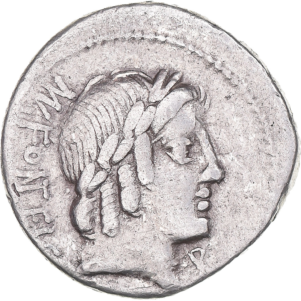 Moneta, Fonteia, Denarius, 85 BC, Rome, MB+, Argento, Crawford:353/1