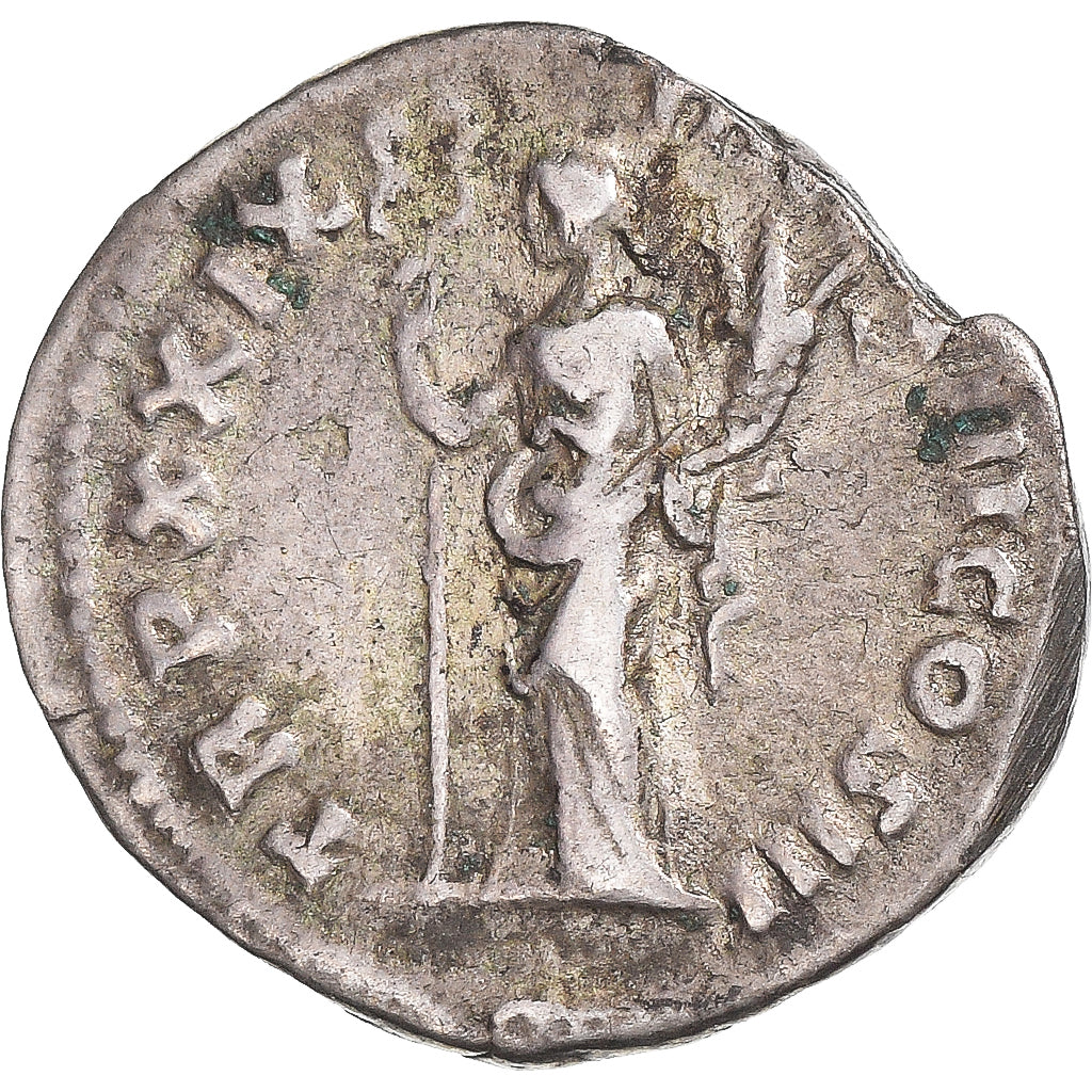 Münze, Marcus Aurelius, Denarius, 175, Rome, Broken, S+, Silber, RIC:330
