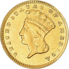 Monnaie, États-Unis, Dollar, 1868, Philadelphie, TTB, Or