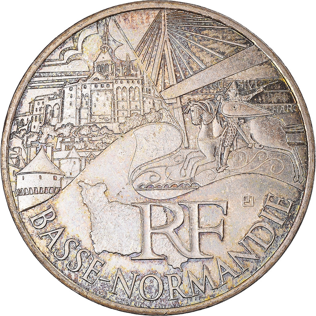 Frankreich, 10 Euro, 2012, Paris, Basse-Normandie, SS+, Silber