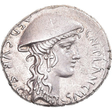 Moneta, Plancia, Denarius, 55 BC, Rome, SPL-, Argento, Crawford:432/1