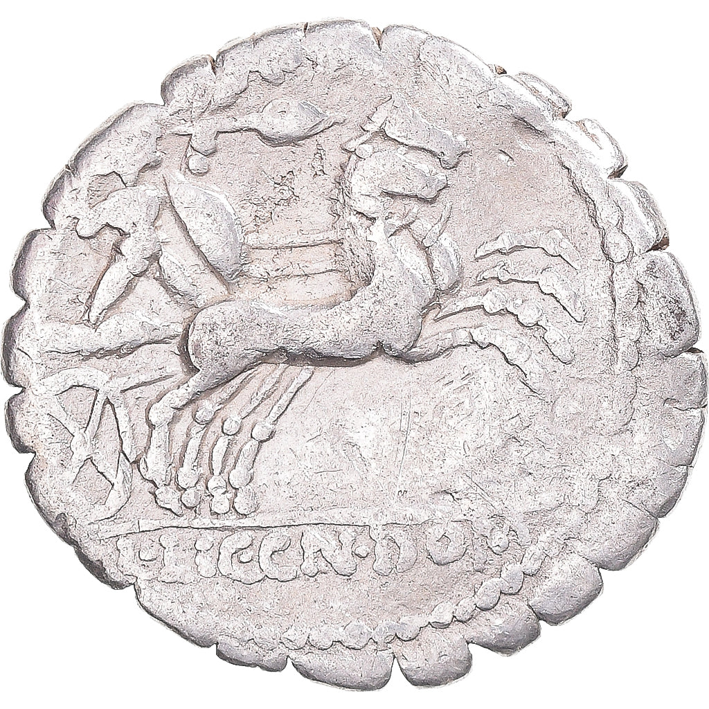 Monnaie, Porcia, Denier, 118 BC, Narbo, TB+, Argent, Crawford:282/5