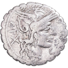 Coin, Malleola, Denarius, 118 BC, Narbo, EF(40-45), Silver, Crawford:282/3