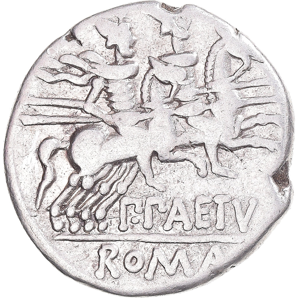 Coin, Aelia, Denarius, 138 BC, Rome, VF(30-35), Silver, Crawford:233/1