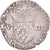 Coin, France, Henri III, 1/8 Ecu, 1586, Rennes, EF(40-45), Silver, Gadoury:485