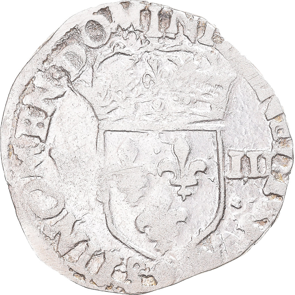 Munten, Frankrijk, Henri III, 1/8 Ecu, 1580, Rennes, ZF, Zilver, Gadoury:485