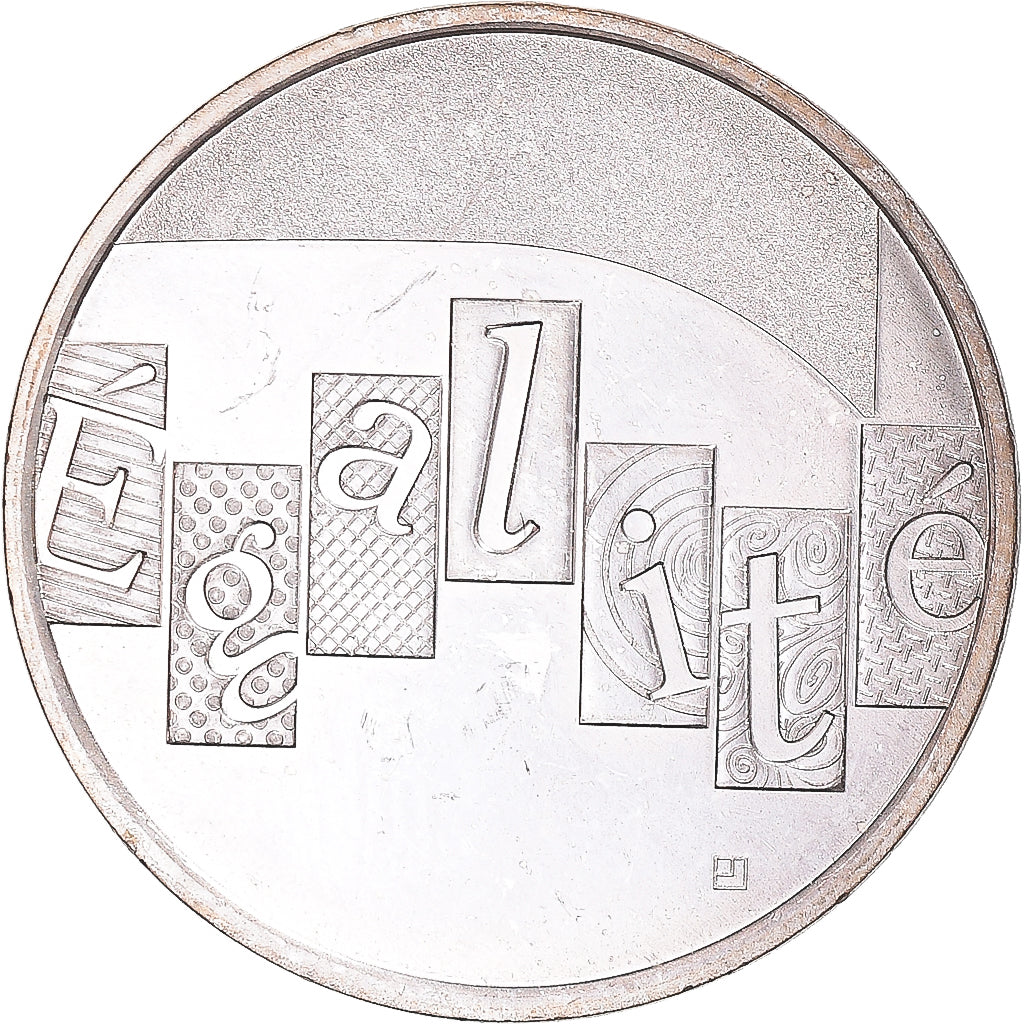 France, 5 Euro, 2013, Paris, Egalité, MS(60-62), Silver