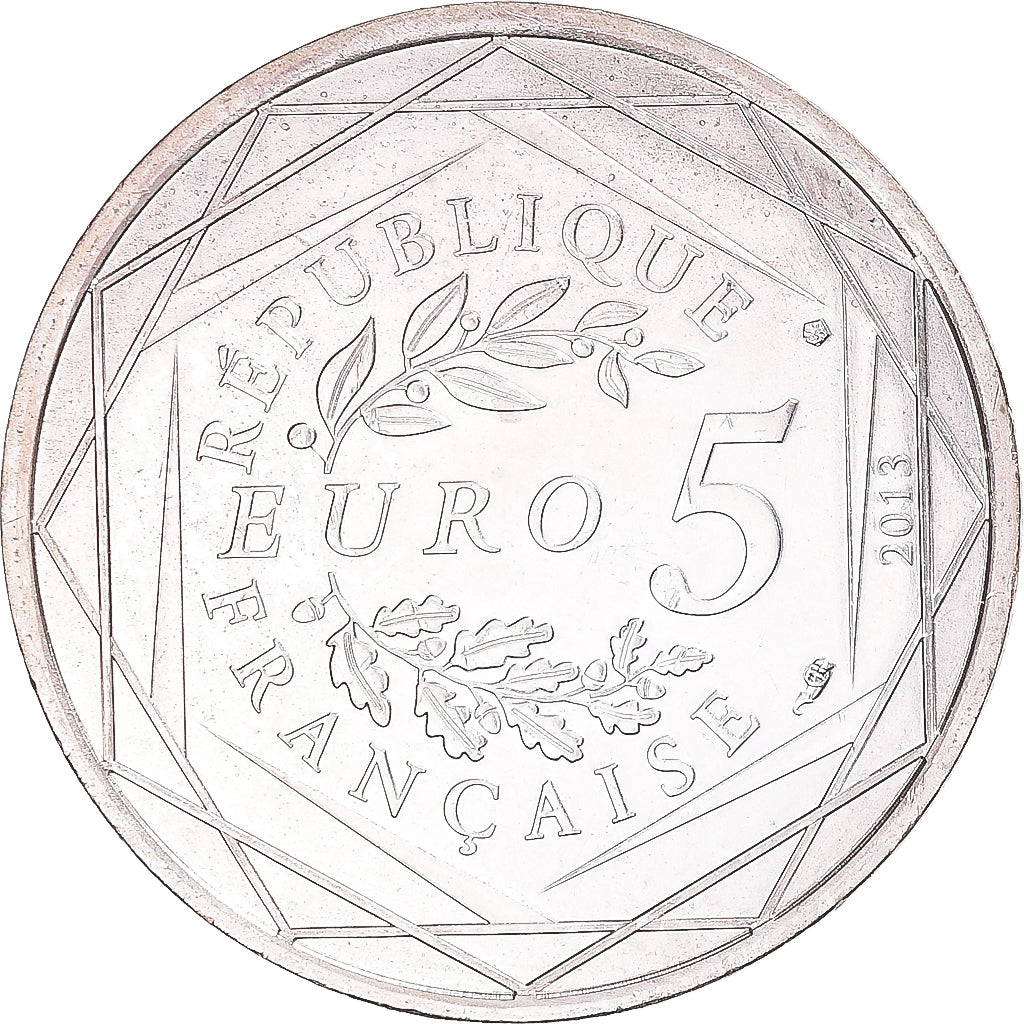 France, 5 Euro, 2013, Paris, Fraternité, SUP+, Argent