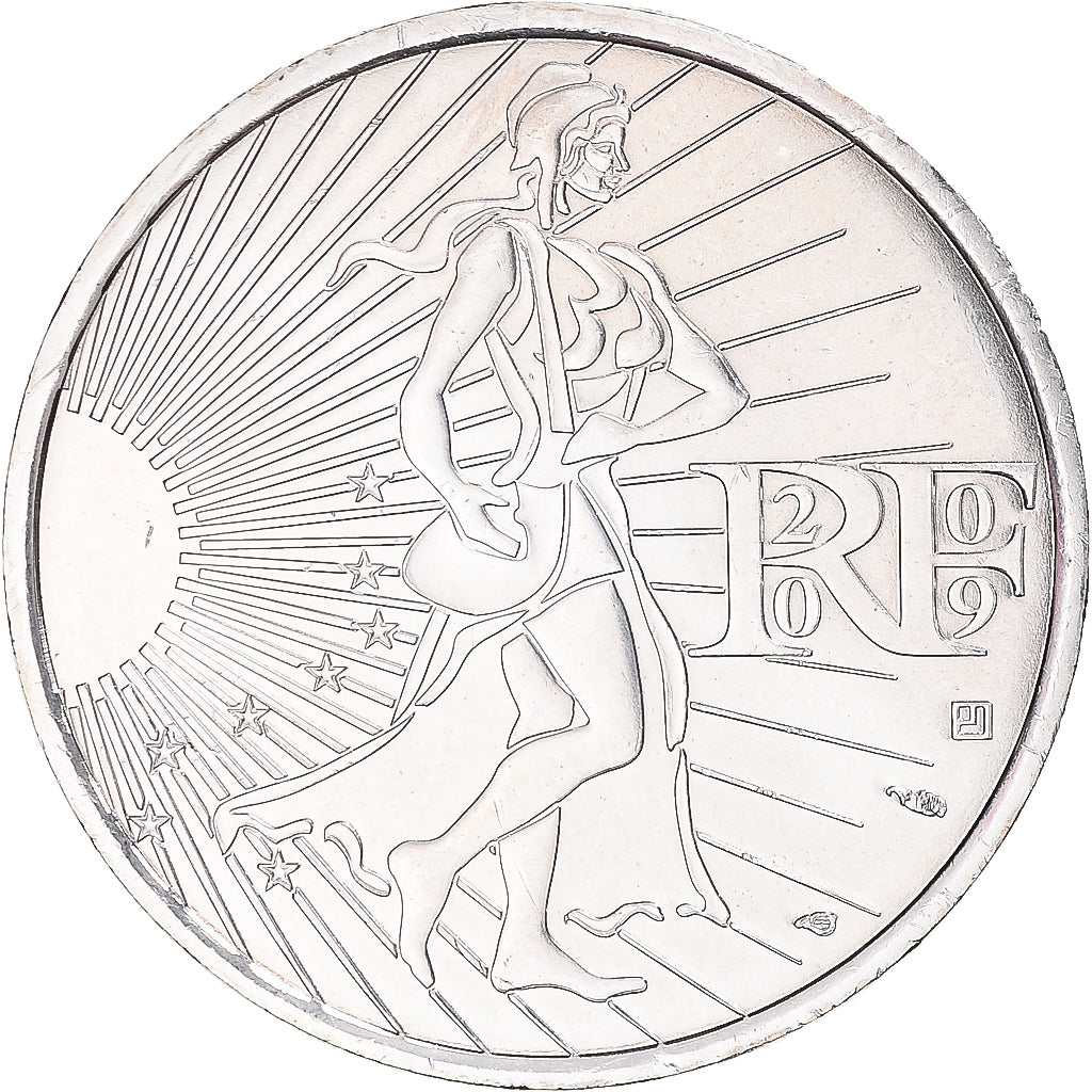 Frankreich, 10 Euro, 2009, Paris, Semeuse, UNZ+, Silber