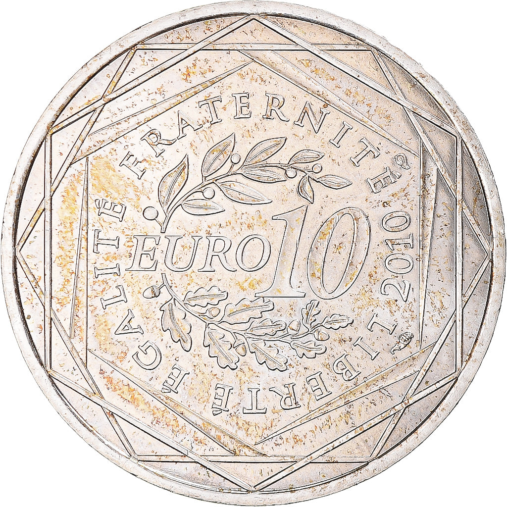 Frankreich, 10 Euro, Bretagne, 2010, Paris, Silber, VZ+