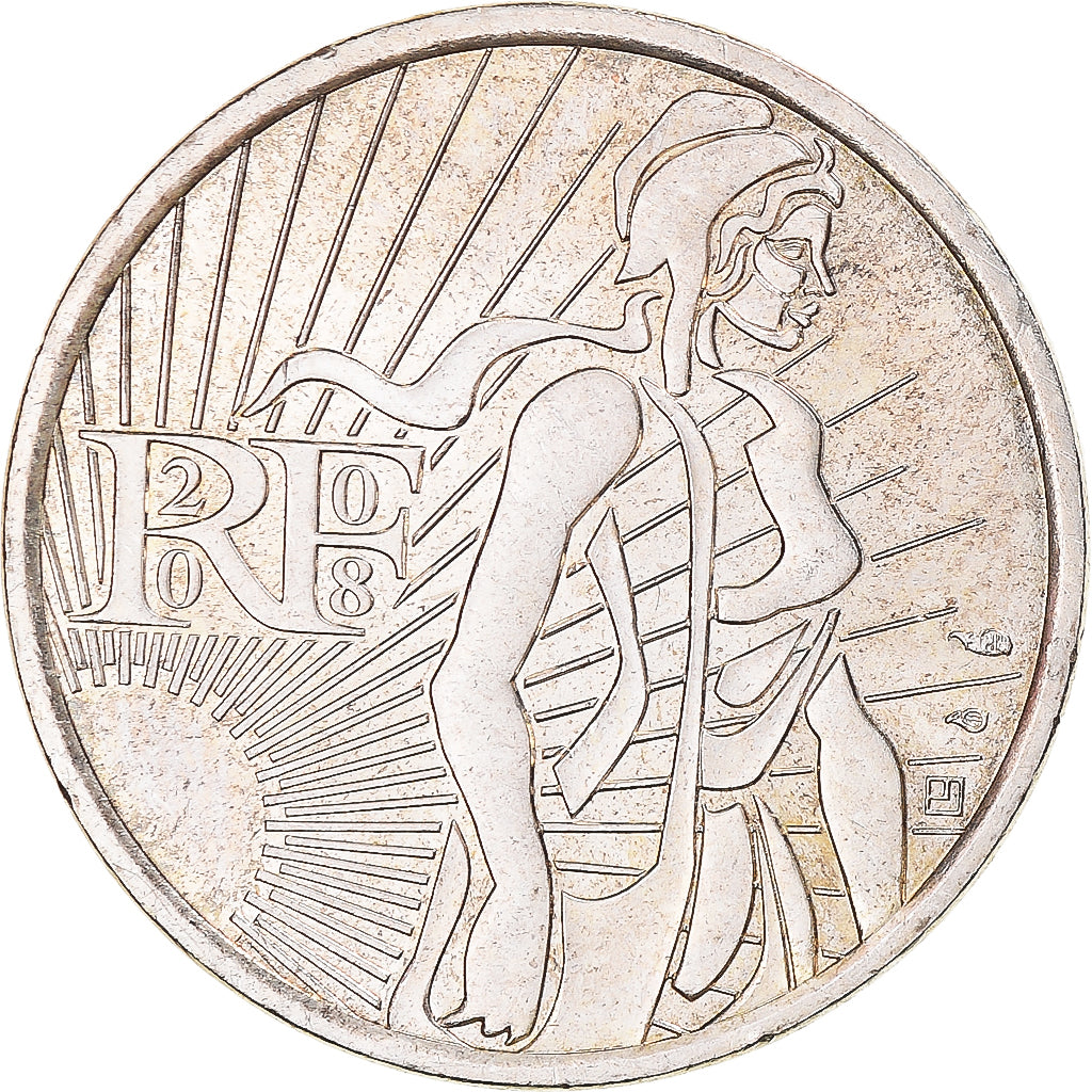 Francia, 5 Euro, 2008, Paris, Semeuse, SPL, Argento