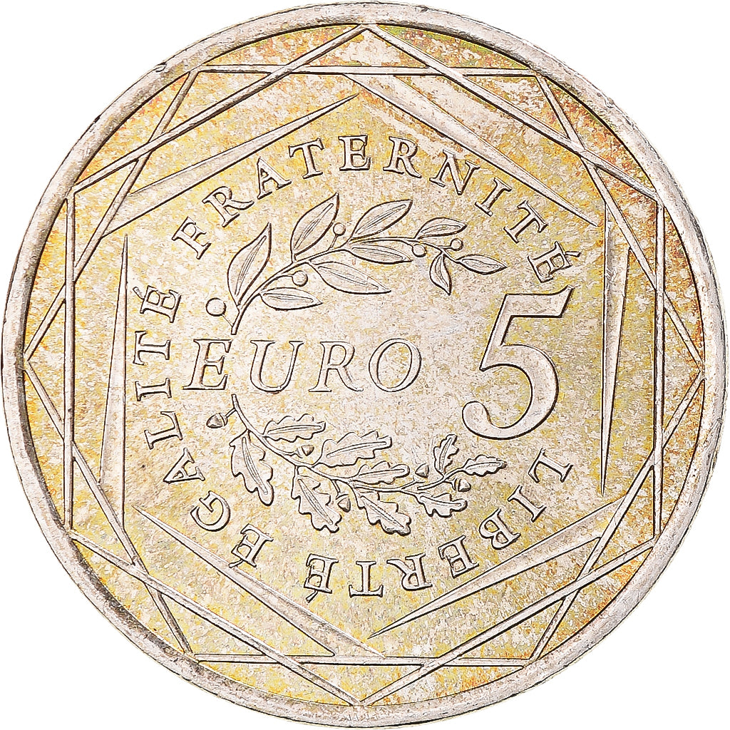 Francia, 5 Euro, 2008, Paris, Semeuse, SPL, Argento