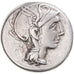 Monnaie, Manlia, Denier, 111-110 BC, Rome, TTB, Argent, Crawford:299/1
